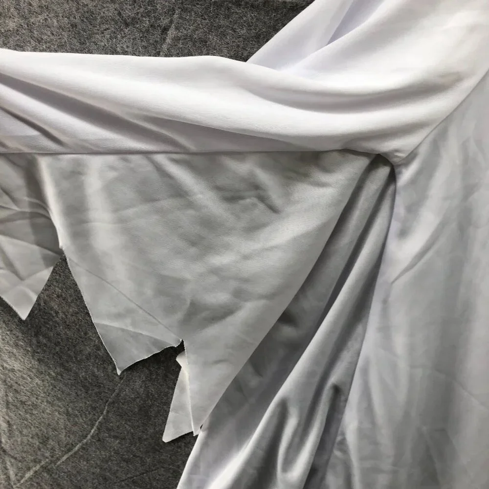 Youth 10-12 Grim Reaper Ghost Costume‎ Halloween White With Mask Boys Girls